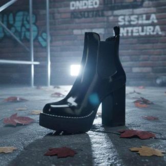 BOTA VESTIR PLATAFORMA TRACK NEGRO BELINDA PEREGRIN