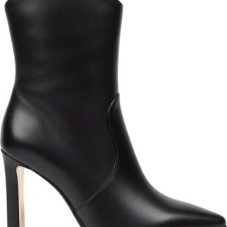 BOTA VESTIR PU TACON ALTO CON PLACA NEGRO THALIA SODI