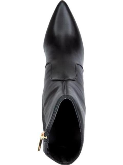 BOTA VESTIR PU TACON ALTO CON PLACA NEGRO THALIA SODI - Imagen 3