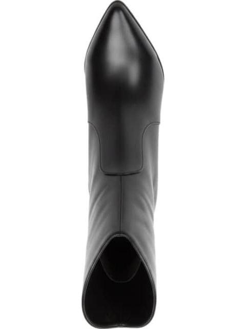 BOTA VESTIR PU TACON ALTO CON PLACA NEGRO THALIA SODI - Imagen 3