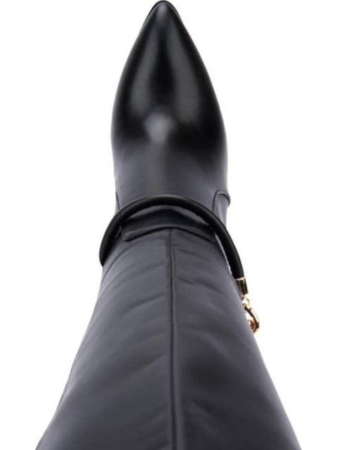 BOTA ALTA TACON ANCHO NEGRO YAELI FASHION - Imagen 3