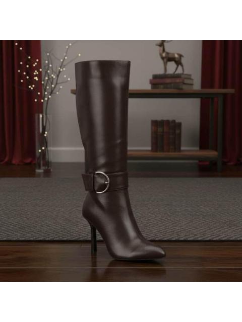BOTA VESTIR TACON DELGADO CAFE BELINDA PEREGRIN