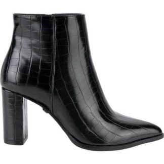 BOTA VESTIR TIPO CROCO NEGRO THALIA SODI