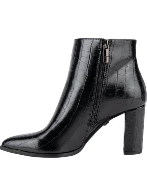 BOTA VESTIR TIPO CROCO NEGRO THALIA SODI - Imagen 5