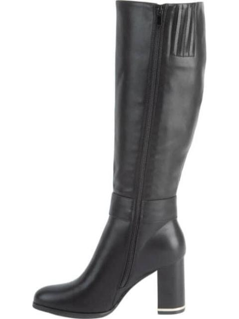 BOTA VESTIR TUBO ALTO CON HEBILLA NEGRO YAELI FASHION - Imagen 6