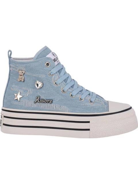 BOTA VULCANIZADO AZUL MEZCLILLA BELINDA PEREGRIN