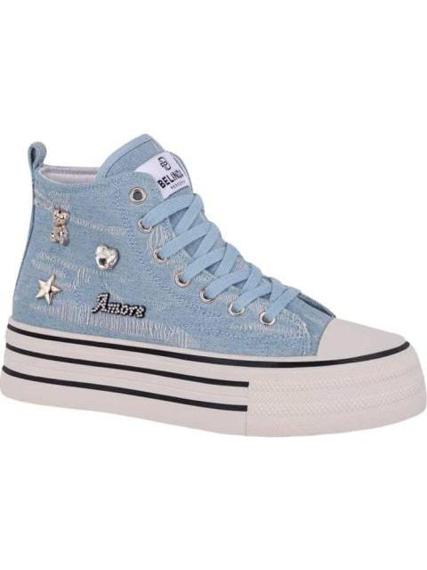 BOTA VULCANIZADO AZUL MEZCLILLA BELINDA PEREGRIN - Imagen 2