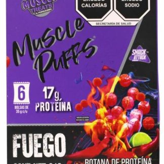 BOTANA PROTEINA CHILE LIMON 35 G MUSCLE PUFFS P 6