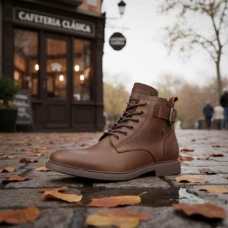 BOTIN CASUAL DE PIEL CAFE SCHATZ SPORT
