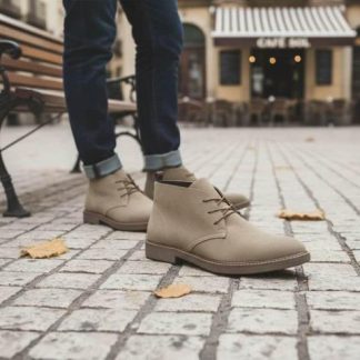 BOTIN CASUAL PIEL BEIGE SCHATZ SPORT