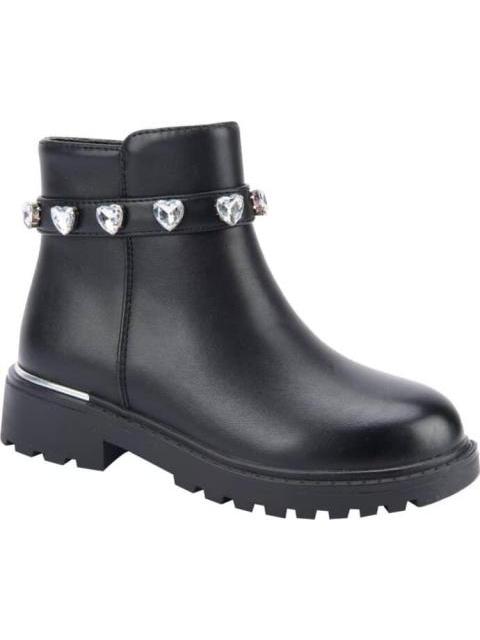 BOTIN CON PEDRERIA NEGRO VIVIS SHOES KIDS - Imagen 2