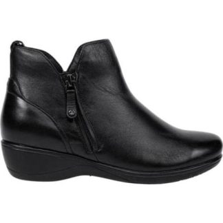BOTIN DE PIEL NEGRO CALZADO PAZSTOR