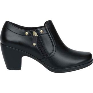 BOTIN DE PIEL NEGRO MANET