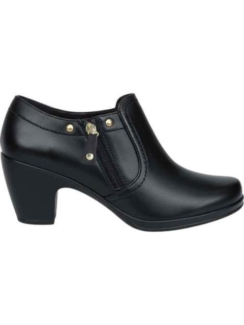 BOTIN DE PIEL NEGRO MANET