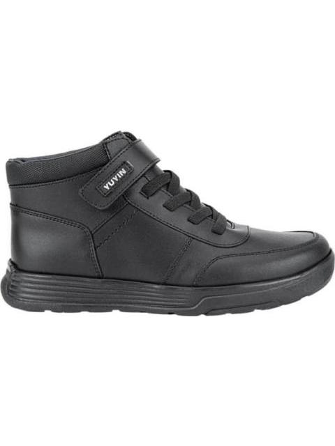 BOTIN ESCOLAR DE PIEL NEGRO YU YIN