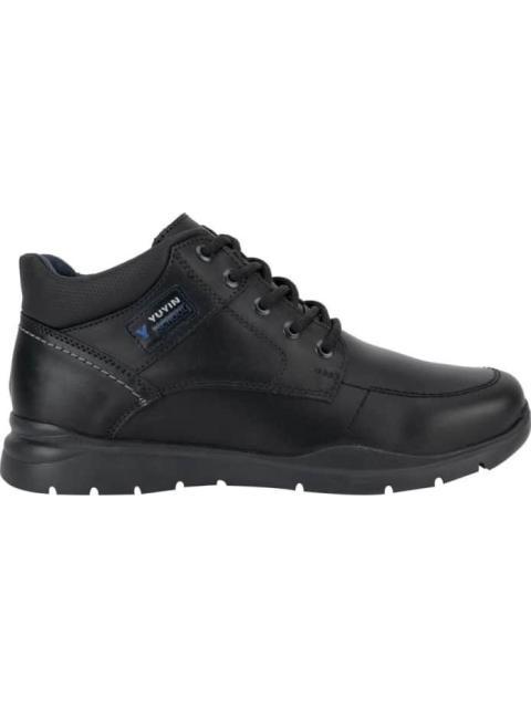 BOTIN ESCOLAR DE PIEL NEGRO YU YIN