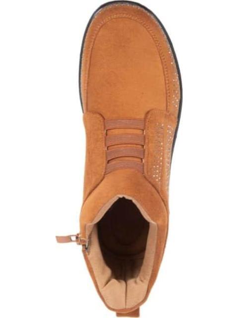 BOTIN GAMUZA CAMEL SHOSH CONFORT - Imagen 3