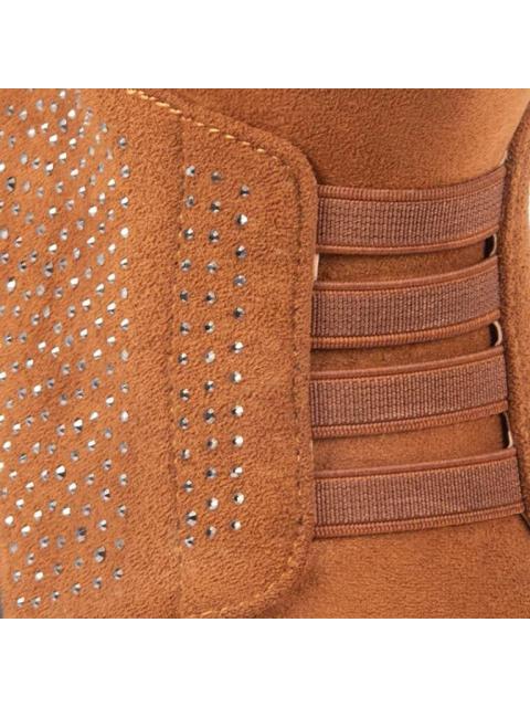 BOTIN GAMUZA CAMEL SHOSH CONFORT - Imagen 6