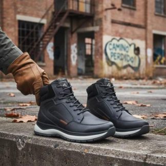 BOTIN HIKER PIEL NEGRO FLEXI