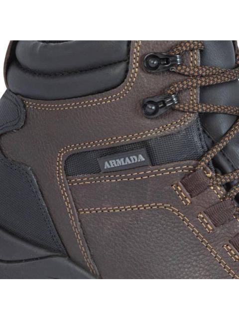 BOTIN INDUSTRIAL CASCO DE SEGURIDAD CAFE ARMADA - Imagen 6