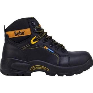 BOTIN INDUSTRIAL CASCO DE SEGURIDAD NEGRO KEBO