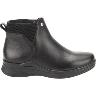 BOTIN PIEL VACUNO ELASTICO NEGRO SHOSH