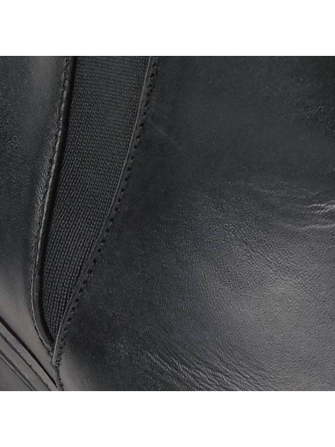 BOTIN SUELA CORRIDA PIEL NAPA NEGRO SHOSH - Imagen 6