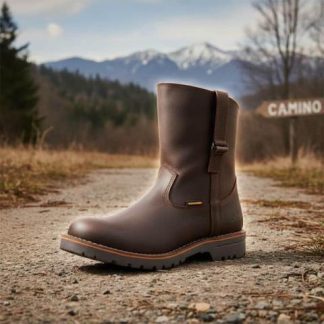 BOTIN VAQUERO DE PIEL CAFE HUMMER