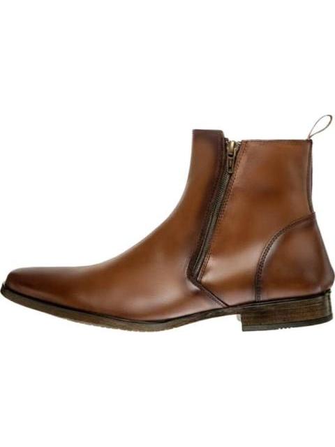 BOTIN VESTIR CIERRE INTERNO ARCILLA PIERRE CARDIN - Imagen 4