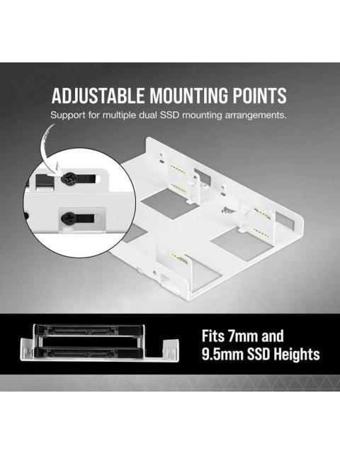 BRACKET DUAL MONTE CSSDBRKT2W SSD 2.5-3.5 PULGADAS - Imagen 4