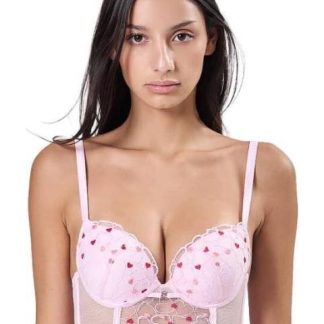 BRASIER BORDADO ROSA LOVE TO LOUNGE