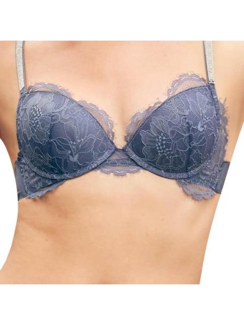 BRASIER TRANTES CON BRILLOS AZUL LOVE TO LOUNGE - Imagen 6