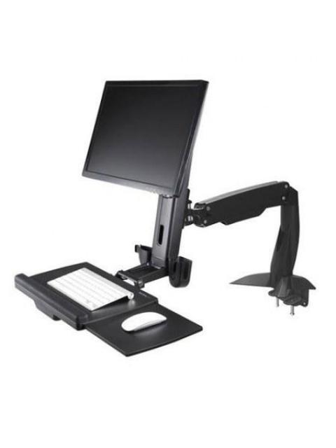 STARTECH ESTACION DE TRABAJO DE PIE Y SENTADO HASTA 8KG PARA MONITOR 24 NEGRO - Imagen 2