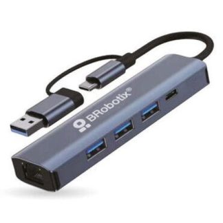 BROBOTIX ADAPTADOR USB-A-C MACHO - USB-A-C HEMBRA