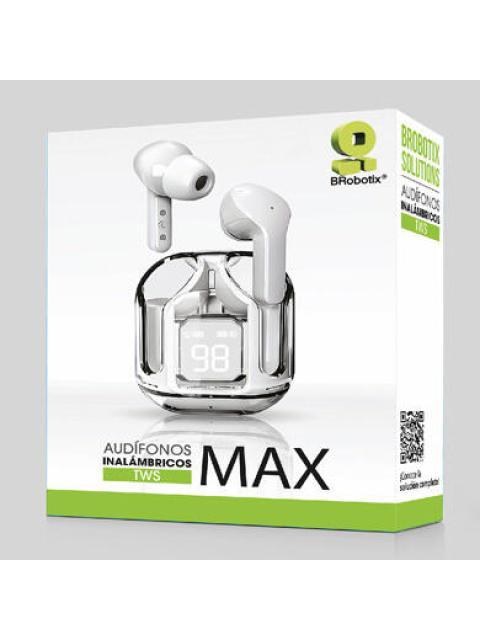 BROBOTIX AUDIFONOS INTRAURICULARES CON MICROFONO TWS MAX INALAMBRICO BLUETOOTH BLANCO - Imagen 3