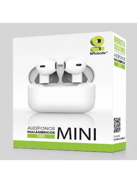 BROBOTIX AUDIFONOS INTRAURICULARES CON MICROFONO TWS MINI INALAMBRICO BLUETOOTH BLANCO - Imagen 3