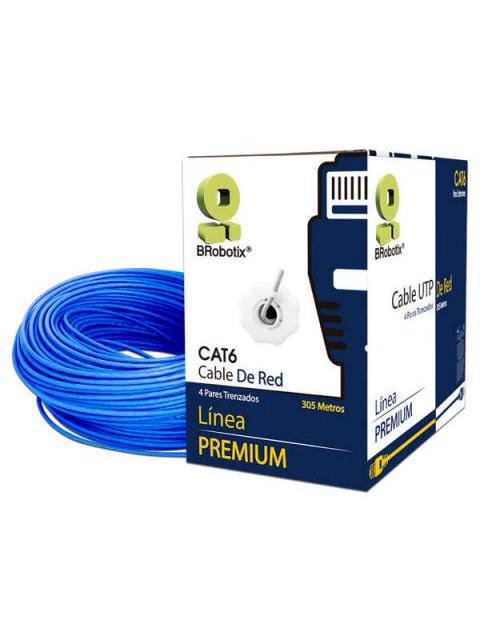 BROBOTIX BOBINA DE CABLE ETHERNET CAT6 UTP 305 METROS