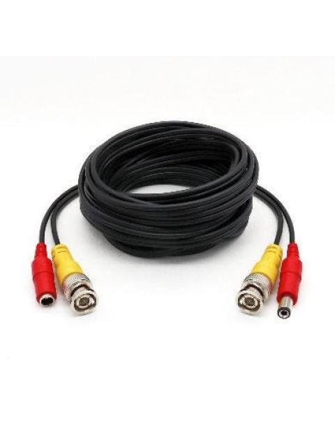 BROBOTIX CABLE COAXIAL BNC-DC POWER MACHO - BNC-DC POWER HEMBRA 10 METROS NEGRO