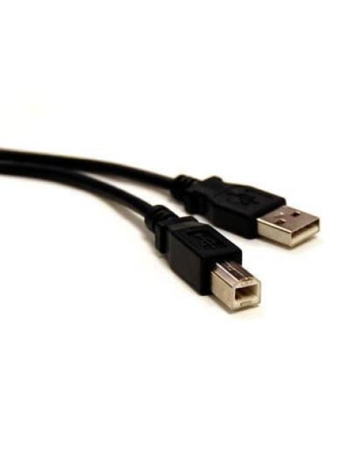 BROBOTIX CABLE USB 2.0 A MACHO - USB 2.0 B MACHO 3 METROS NEGRO