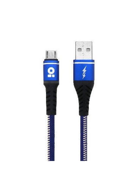 BROBOTIX CABLE USB A MACHO - MICROUSB B MACHO 1 METRO AZUL - Imagen 2