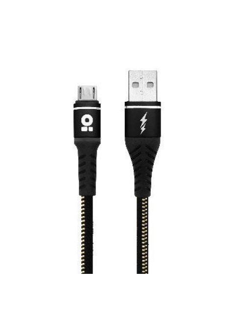 BROBOTIX CABLE USB A MACHO - MICROUSB B MACHO 1 METRO NEGRO - Imagen 2