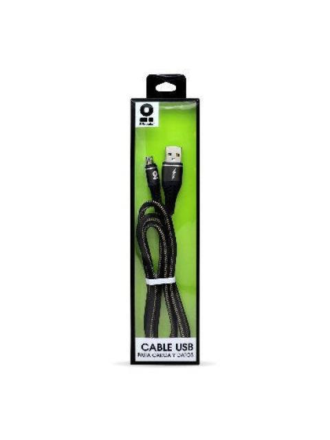 BROBOTIX CABLE USB A MACHO - MICROUSB B MACHO 1 METRO NEGRO - Imagen 3