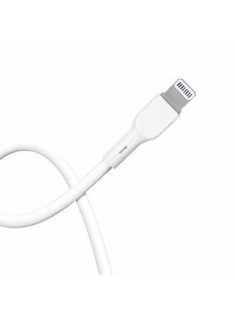 BROBOTIX CABLE USB-C MACHO - LIGHTNING 1 METRO BLANCO - Imagen 4