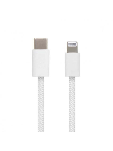 BROBOTIX CABLE USB-C MACHO - LIGHTNING MACHO 1 METRO GRIS
