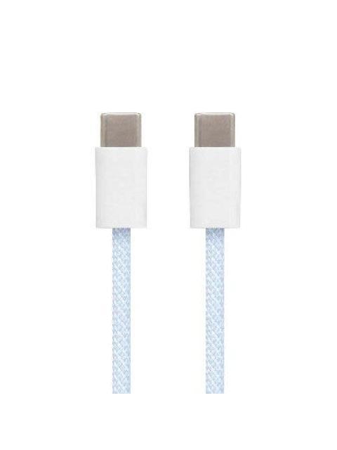 BROBOTIX CABLE USB C MACHO - USB C MACHO 1 METRO AZUL