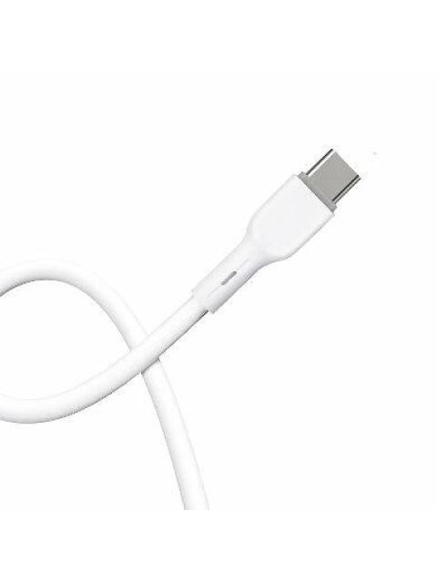 BROBOTIX CABLE USB-C MACHO - USB-C MACHO 1 METRO BLANCO - Imagen 3