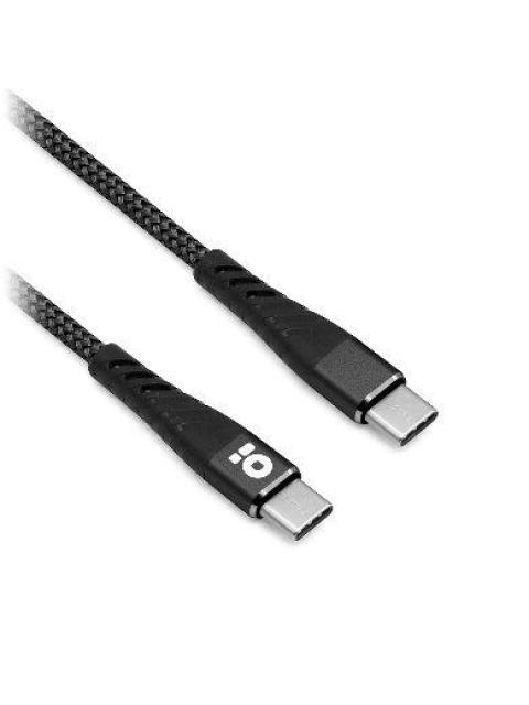 BROBOTIX CABLE USB C MACHO - USB C MACHO 1 METRO NEGRO