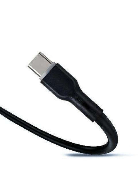 BROBOTIX CABLE USB-C MACHO - USB- C MACHO 1 METRO NEGRO - Imagen 3