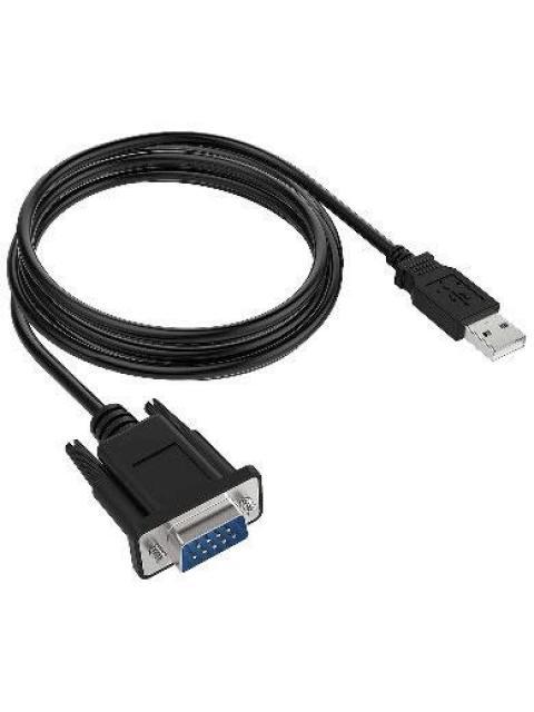 BROBOTIX CABLE USB MACHO - DB-9 MACHO NEGRO