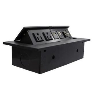 BROBOTIX CAJA DE MONTAJE 170906 4 PUERTOS NEGRO